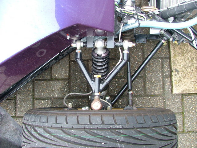 Rescued attachment Suspension top view front